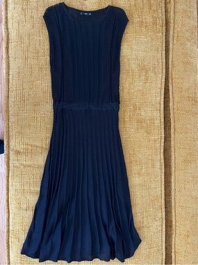 Mango Black Sleeveless Midi Dress